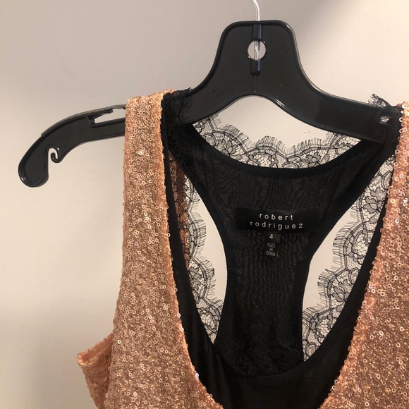 Robert Rodriguez Sequin Lace Dress - Picture 6 of 8